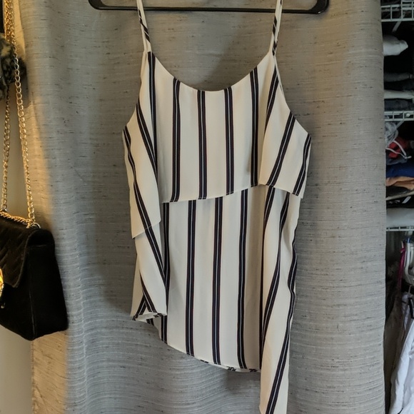 Striped asymmetrical tank - Picture 2 of 5